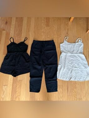 Linen Bundle - Dress, Romper, Pants - Small